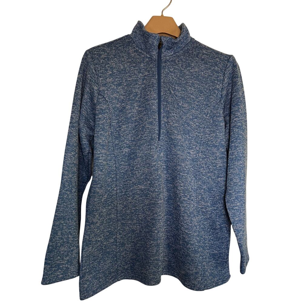 Bit & Bridle Size XL Blue Athleisure 1/4 Zip Outdoor Riding Warm Pullover Jacket